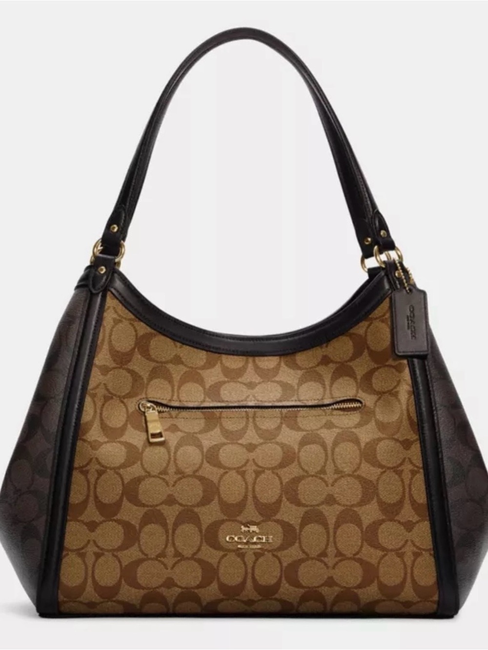 Coach Brown Signature Canvas Kristy Bag